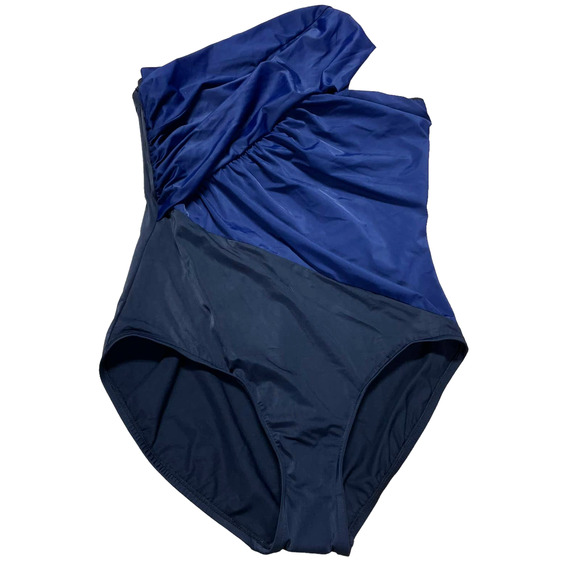 Magicsuit NWT Goddess One Shoulder Underwire One Piece Colorblock Size 10 - Picture 3 of 13